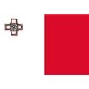 Malta Flag w/pole hem, 4x6', Nylon