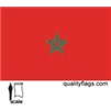 Morocco Flag w/pole hem, 3x5', Nylon