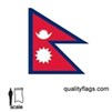 Nepal Flag w/pole hem, 3x5', Nylon