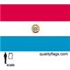 Paraguay Flag w/pole hem, 2x3', Nylon