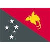 Papua New Guinea Flag w/pole hem, 4x6', Nyl