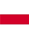 Poland Flag w/pole hem, 4x6', Nylon