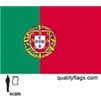 Portugal Flag w/pole hem, 2x3', Nylon