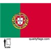 Portugal Flag w/pole hem, 3x5', Nylon
