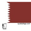 Qatar Flag w/pole hem, 3x5', Nylon