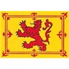 Scotland Rampant Lion Flag w/pole hem, 4x6', Nyl