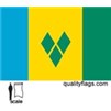 St. Vincent/Grenadines w/pole hem, 3x5', Nylon