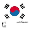 South Korea Flag w/pole hem, 3x5', Nylon