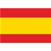 Spain Flag w/pole hem, 4x6', Nylon