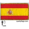 Spain Flag w/Seal Frg w/pole hem, 2x3', Nylon