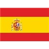 Spain Flag w/Seal w/pole hem, 4x6', Nylon