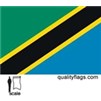 Tanzania Flag w/pole hem, 3x5', Nylon