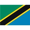 Tanzania Flag w/pole hem, 4x6', Nylon