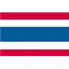 Thailand Flag w/pole hem, 4x6', Nylon