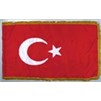Turkey Flag Frg w/pole hem, 4x6', Nylon