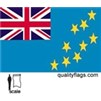 Tuvalu Flag w/pole hem, 3x5', Nylon
