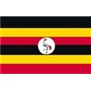 Uganda Flag w/pole hem, 4x6', Nylon