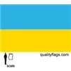 Ukraine Flag w/pole hem, 2x3', Nylon