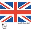 United Kingdom Flag w/pole hem, 3x5', Nylon