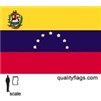 Venezuela Flag w/Seal w/pole hem, 2x3', Nylon