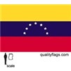 Venezuela Flag w/pole hem, 2x3', Nylon
