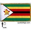 Zimbabwe Flag Frg w/pole hem, 2x3', Nylon