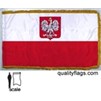 Poland Flag w/Eagle Frg w/pole hem, 3x5', Nylon