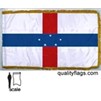 Netherlands Antilles Frg w/pole hem, 3x5', Nyl