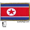 North Korea Flag Frg w/pole hem, 3x5', Nylon