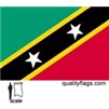 St. Christopher-Nevis Flag w/pole hem, 3x5', Nylon