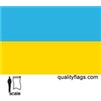 Ukraine Flag w/pole hem, 3x5', Nylon