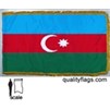 Azerbaijan Flag Frg w/pole hem, 3x5', Nylon