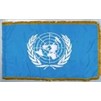 United Nations Flag Frg w/pole hem, 4x6', Nylon