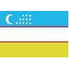 Uzbekistan Flag w/pole hem, 3x5', Nylon