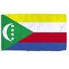 Comoros Flag w/pole hem, 3x5', Nylon