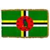 Dominica Flag Frg w/pole hem, 2x3', Nylon