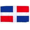 Dominican Republic Flag w/pole hem, 2x3', Nylon