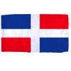 Dominican Republic Flag w/pole hem, 4x6', Nylon