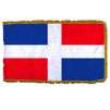Dominican Rep Flag Frg w/pole hem, 2x3', Nylon