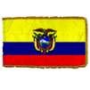 Ecuador Flag w/Seal Frg w/pole hem, 5x8', Nylon
