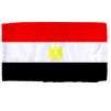 Egypt Flag w/pole hem, 5x8', Nylon