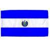 El Salvador Flag w/Seal w/pole hem, 5x8', Nylon