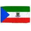 Eq. Guinea Flag/Seal w/pole hem, 4x6', Nylon
