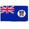 Falkland Islands Flag w/pole hem, 2x3', Nylon