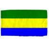 Gabon Flag w/pole hem, 2x3', Nylon