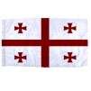 Georgia Republic Flag w/pole hem, 4x6', Nyl