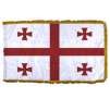 Georgia Republic Flag Frg w/pole hem, 2x3', Nyl