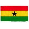 Ghana Flag w/pole hem, 5x8', Nylon