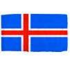 Iceland Flag w/pole hem, 5x8', Nylon