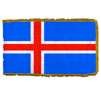 Iceland Flag Frg w/pole hem, 4x6', Nylon